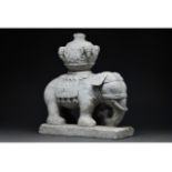 CHINESE MING DYNASTY MARBLE ELEPHANT