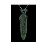 BRONZE AGE SWORD SHAPED PENDANT