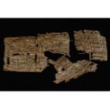 EGYPTIAN PAPYRUS FRAGMENTS WITH DEMOTIC