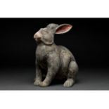 CHINESE HAN DYNASTY TERRACOTTA RABBIT - TL TESTED