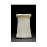 BACTRIAN ALABASTER COLUMN IDOL