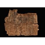 EGYPTIAN PAPYRUS FRAGMENTS WITH DEMOTIC