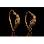 GREEK HELLENISTIC GOLD EARRINGS WITH CUPIDS - FULL ANALYSIS