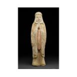 CHINESE NORTHERN QI TERRACOTTA FIGURE