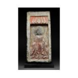 CHINESE NORTHERN WEI DYNASTY BUDDHA TILE