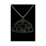 VIKING AGE OPEN-WORK BRONZE PENDANT