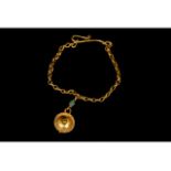 ROMAN GOLD BRACELET WITH PENDANT AND GEM - FULL ANALYSIS