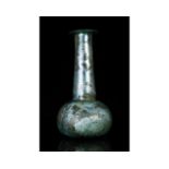 ROMAN GLASS TALL UNGUENTARIUM FLASK