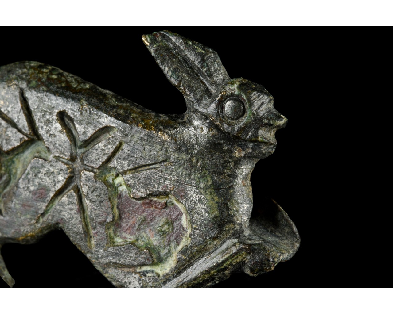 ROMAN ENAMELLED BRONZE RABBIT BROOCH - Image 5 of 6