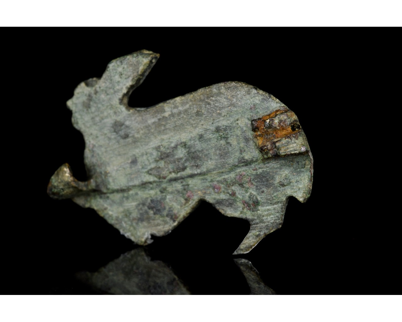 ROMAN ENAMELLED BRONZE RABBIT BROOCH - Image 3 of 6