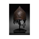 VIKING IRON HELMET WITH CHAINMAIL