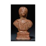 ROMAN TERRACOTTA BUST OF JULIA DOMNA