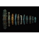 EGYPTIAN ELEVEN AMULETS