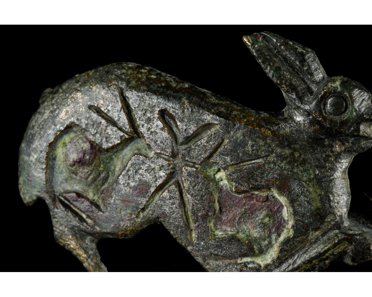 ROMAN ENAMELLED BRONZE RABBIT BROOCH - Image 6 of 6