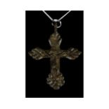 MEDIEVAL BRONZE CROSS PENDANT