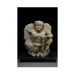 GANDHARA SCHIST STONE FIGURE OF ATLAS