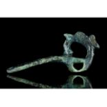 SCYTHIAN BRONZE ZOOMORPHIC FITTING