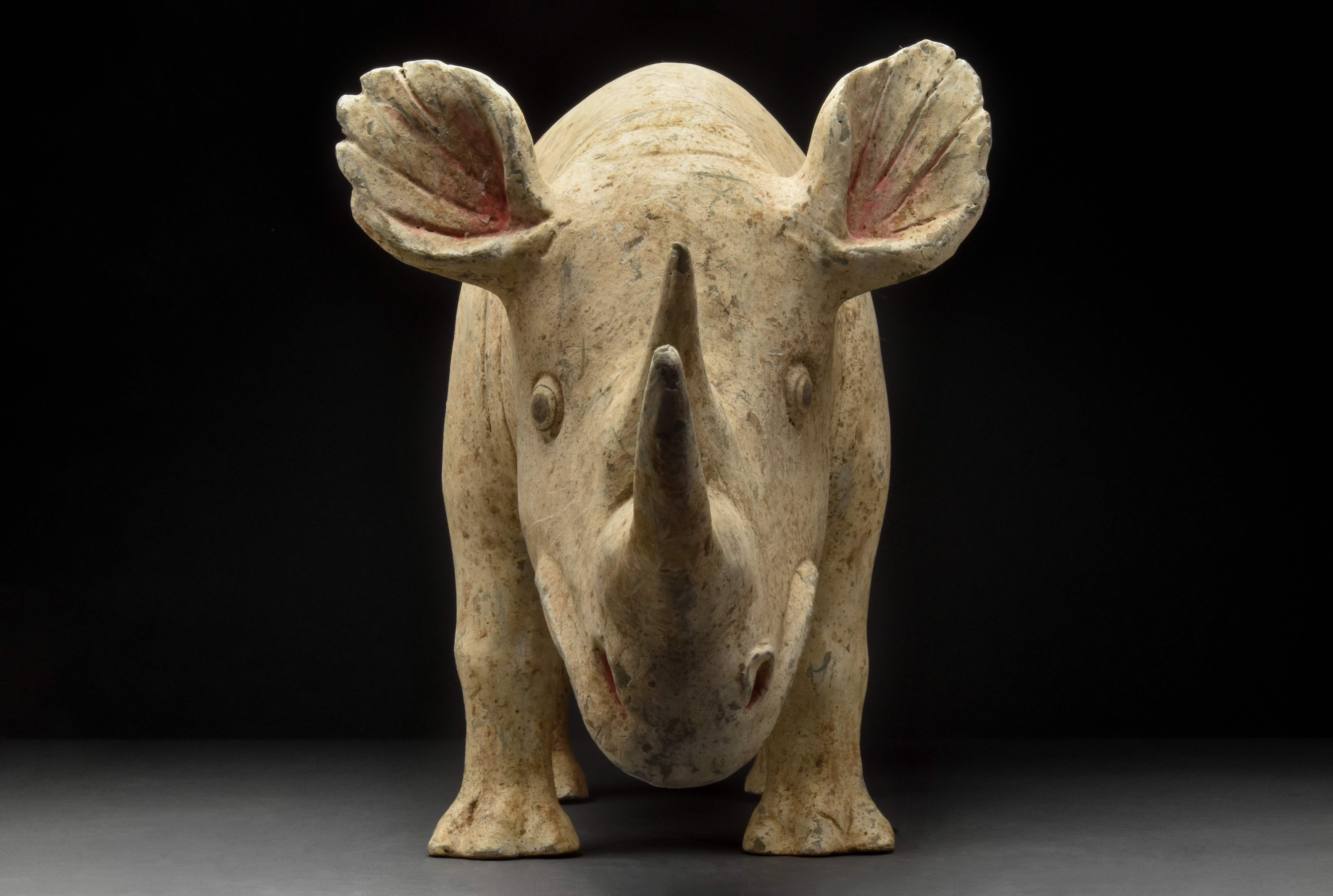 CHINESE HAN DYNASTY TERRACOTTA RHINOCEROS - TL TESTED - Image 4 of 9