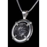 SILVER ROMAN REPUBLICAN COIN PENDANT