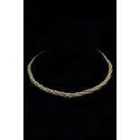 VIKING SILVER TWISTED NECK TORC