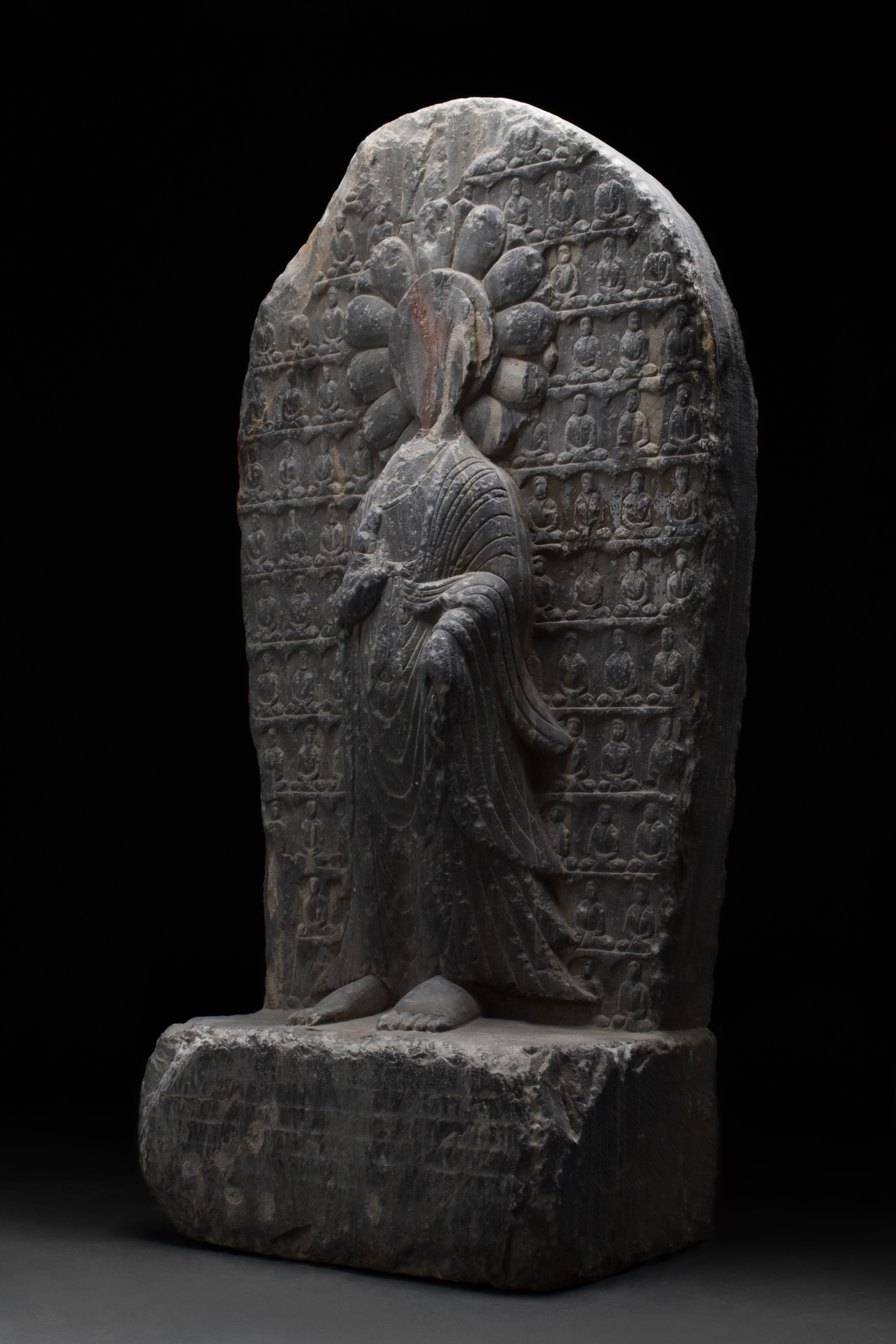 CHINESE TANG DYNASTY BUDDHA STELE - Image 2 of 6