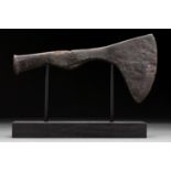 MEDIEVAL VIKING AGE BEARDED BATTLE AXE HEAD WITH HAMMER