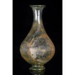 ROMAN GLASS BOTTLE WITH FOOT