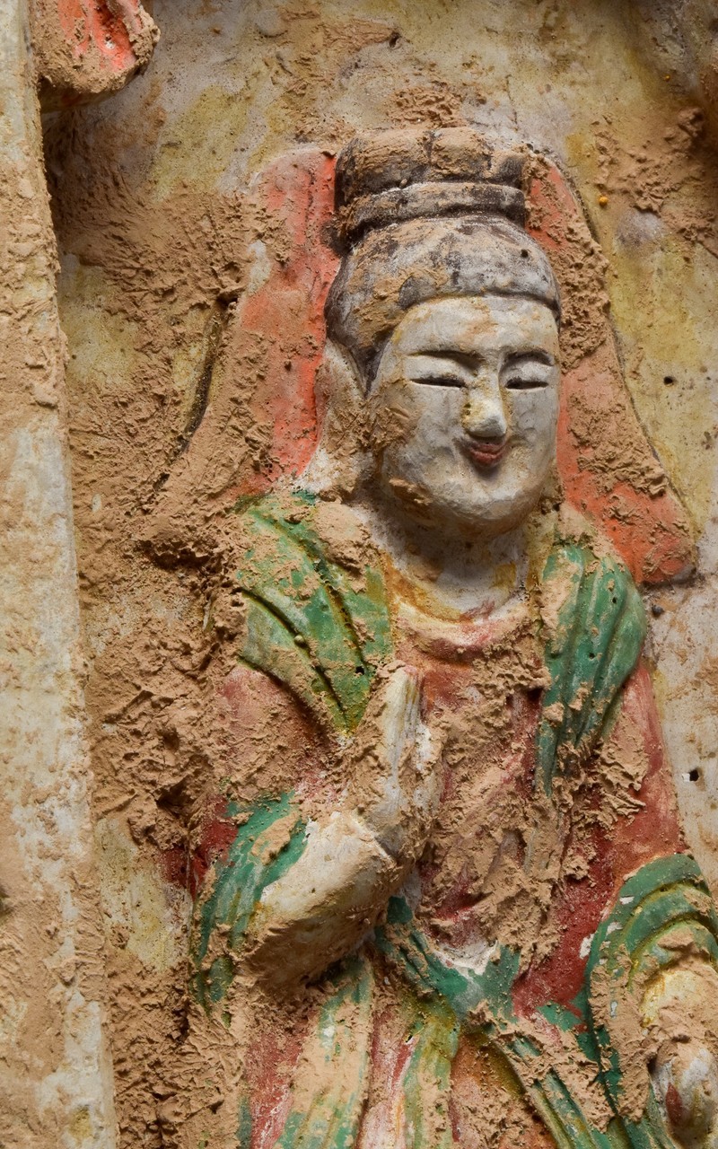 CHINESE NORTHERN WEI DYNASTY BUDDHA TILE - Image 4 of 4