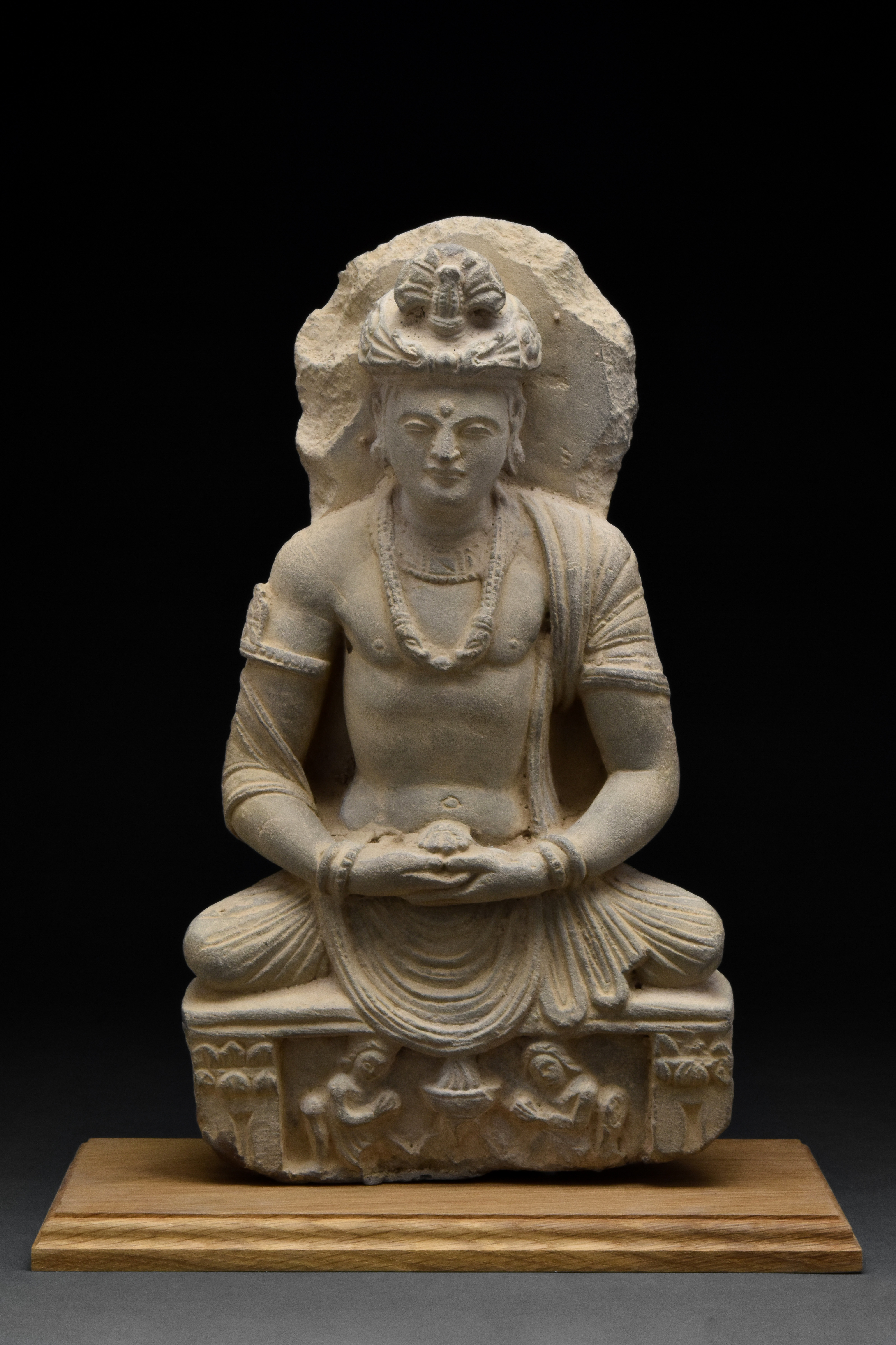 GANDHARAN SEATED BODHISATTVA