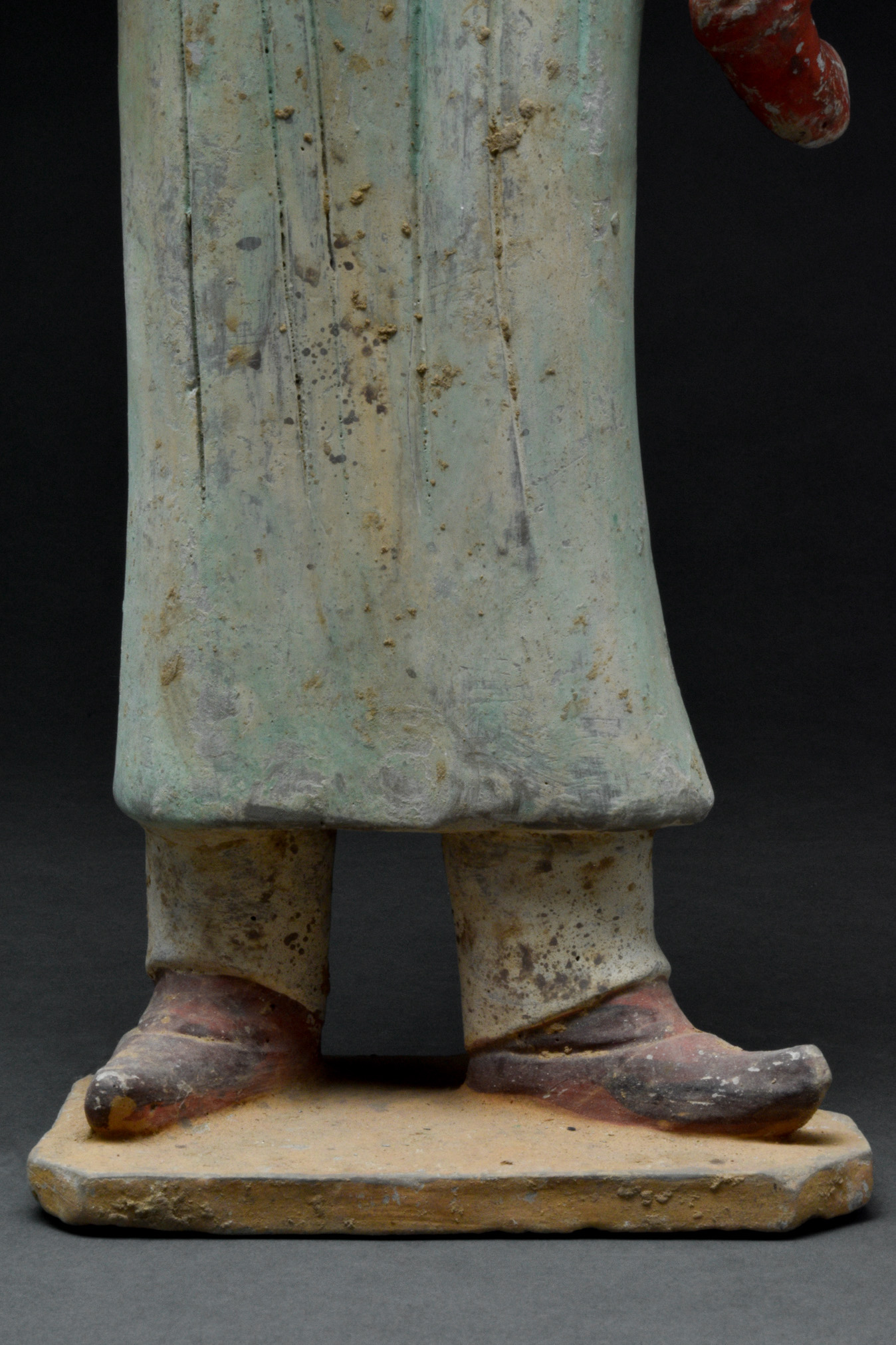 CHINESE TANG DYNASTY TERRACOTTA MALE ATTENDANT - TL TESTED - Bild 7 aus 8