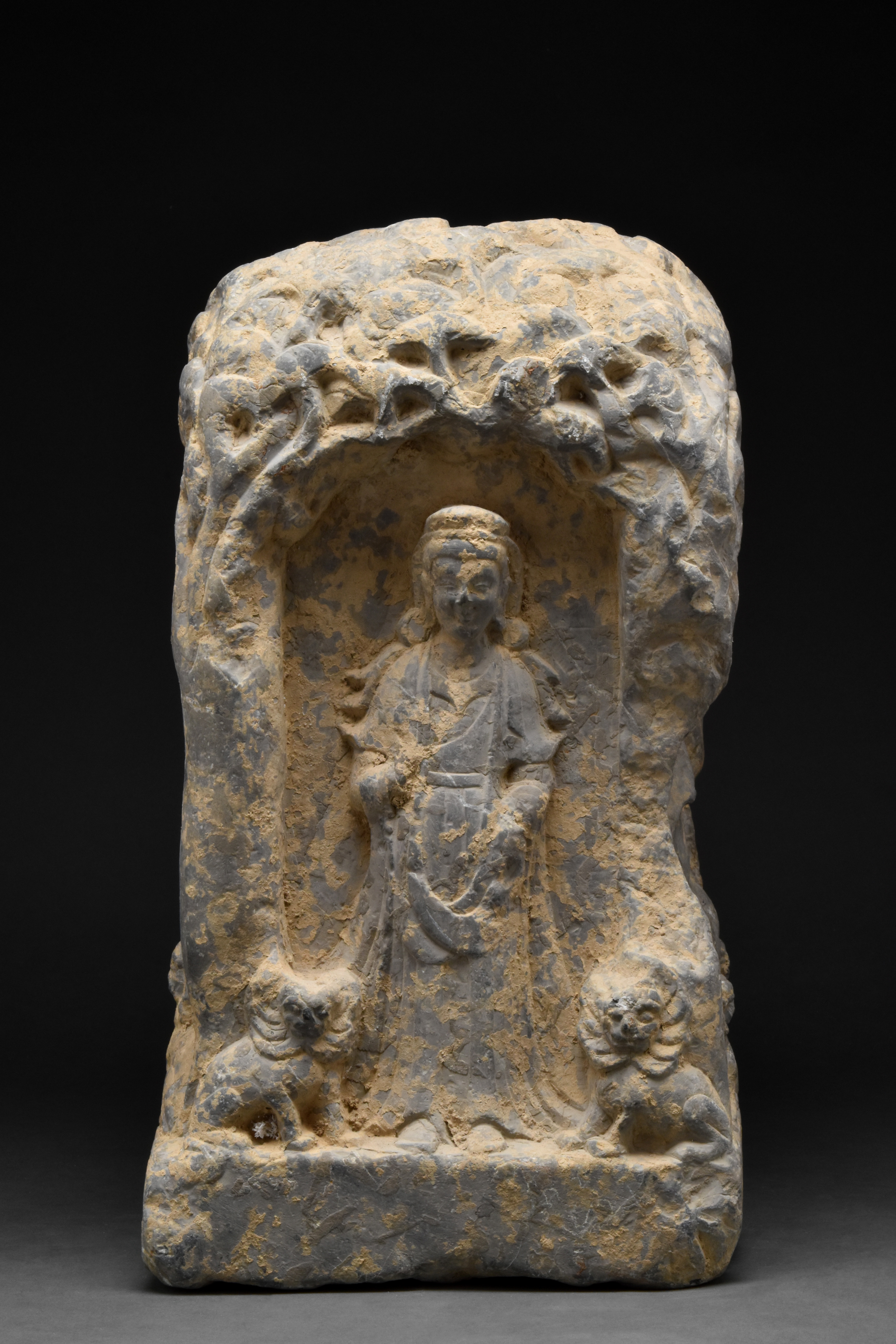 CHINESE SUI DYNASTY STONE STELE - Bild 4 aus 6