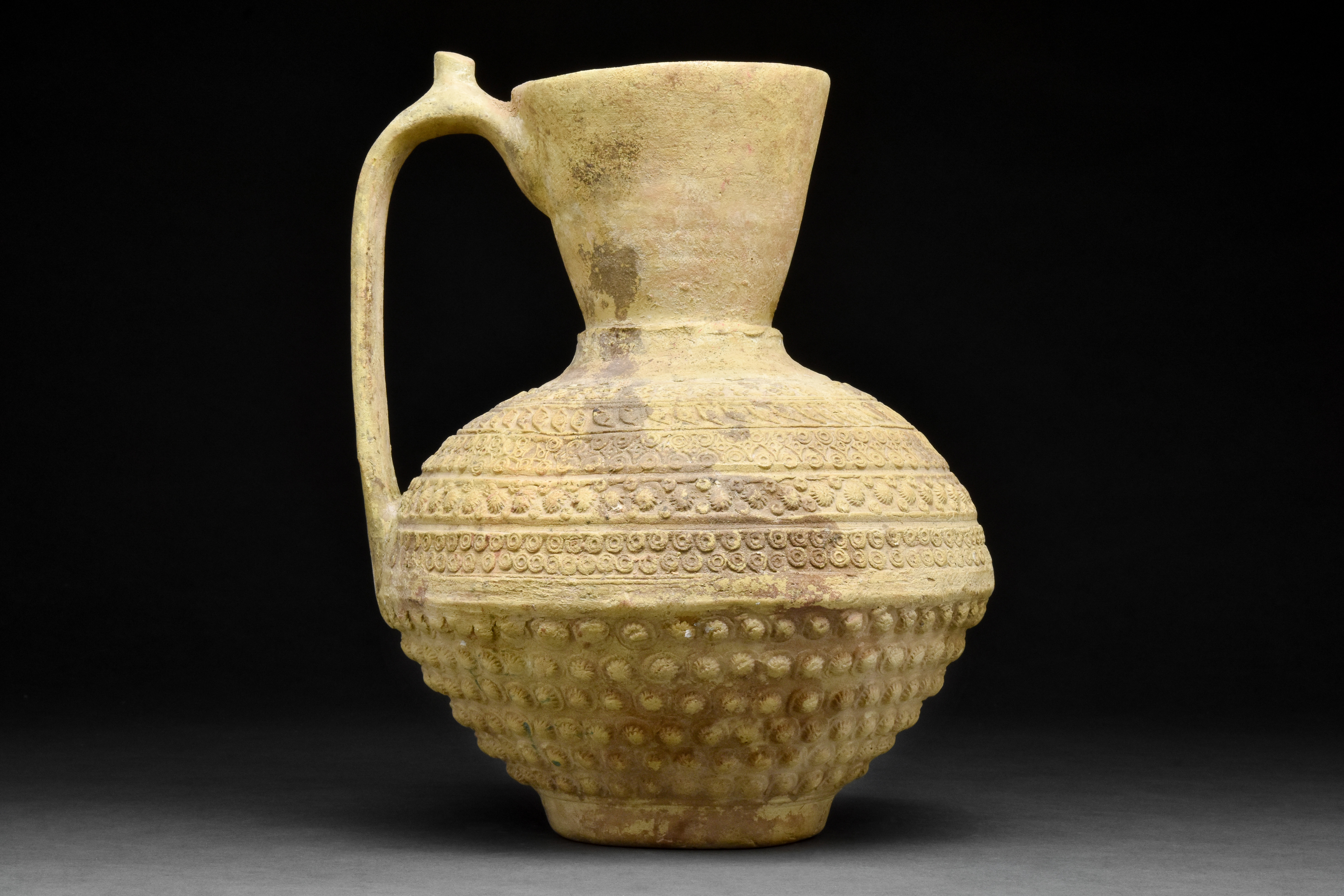 SELJUK TERRACOTTA DECORATED JUG