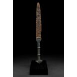 ANCIENT BRONZE AND IRON DAGGER