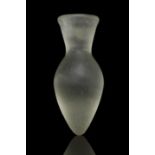 AN EGYPTIAN QUARTZ CRYSTAL 'DUMMY' OFFERING JAR