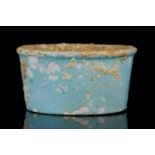 ANCIENT EGYPTIAN FAIENCE JAR FOR OILS OR UNGUENTS