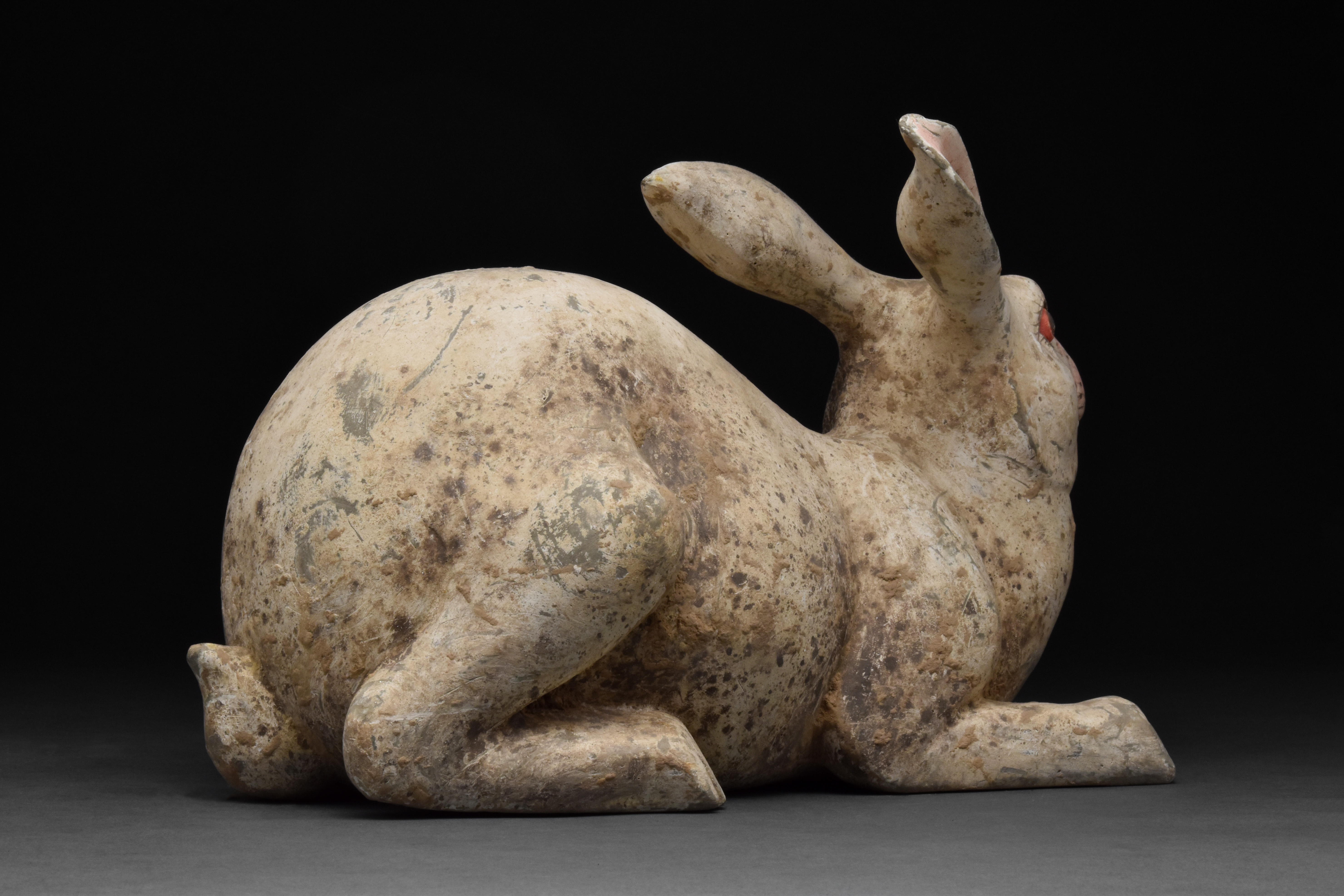 CHINESE TERRACOTTA HAN RABBIT - TL TESTED - Bild 3 aus 7