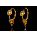 ROMAN GOLD TWISTED EARRINGS