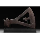 RARE VIKING AGE BATTLE AXE WITH CROSS