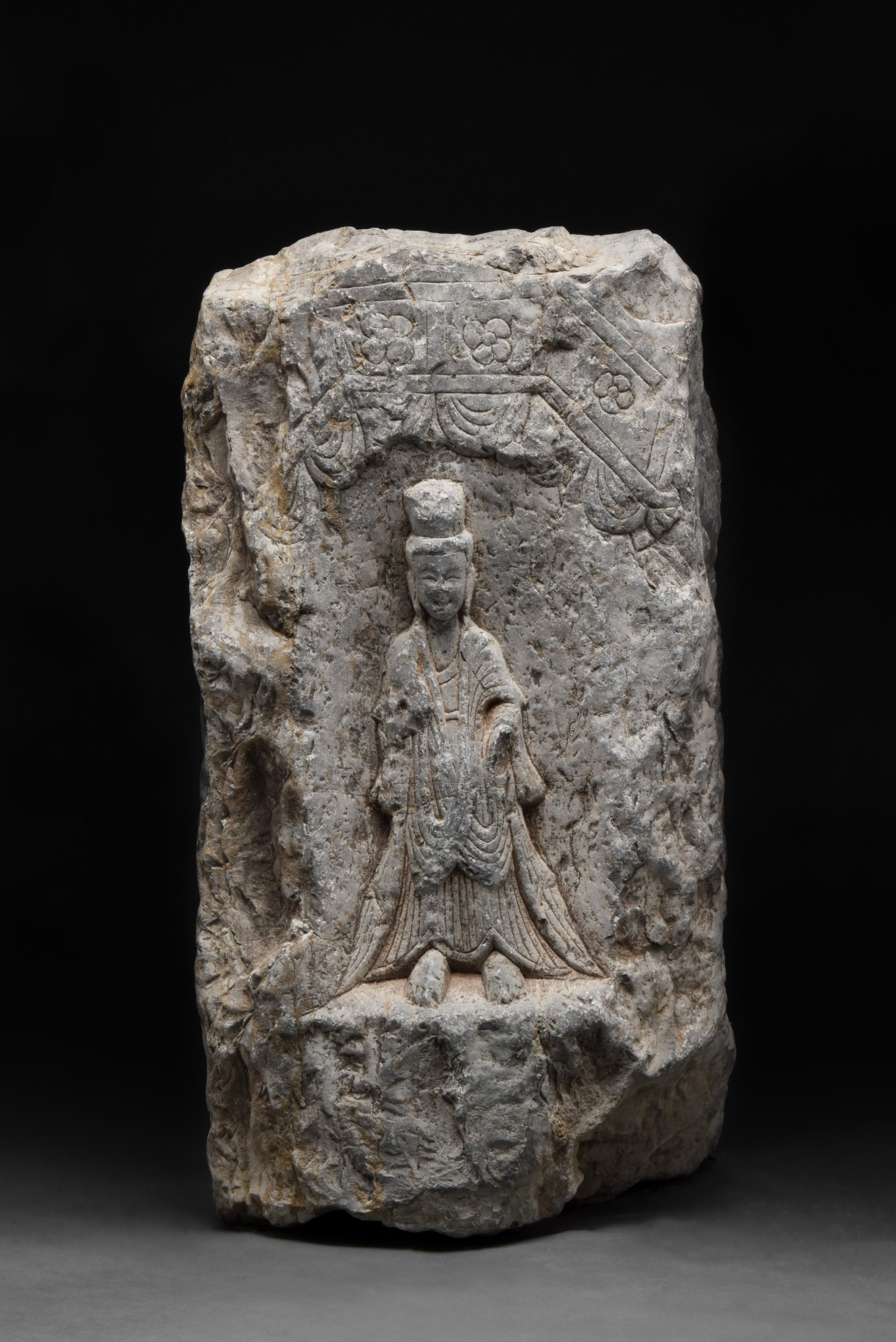 CHINESE SUI DYNASTY STONE STELE - Image 2 of 5