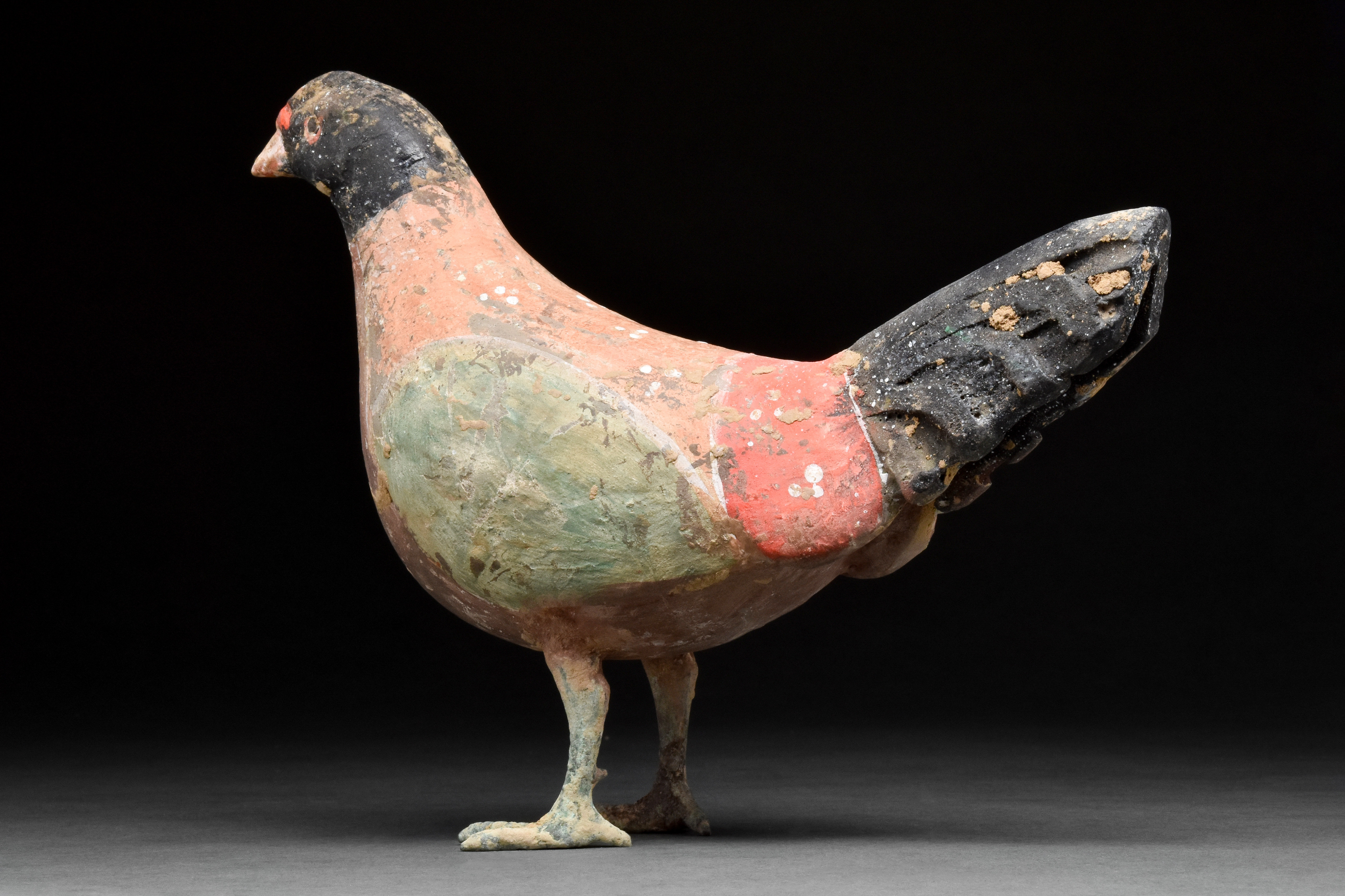 CHINESE HAN DYNASTY TERRACOTTA BIRD - TL TESTED - Bild 3 aus 5