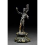 ROMAN BRONZE STATUETTE OF MARS