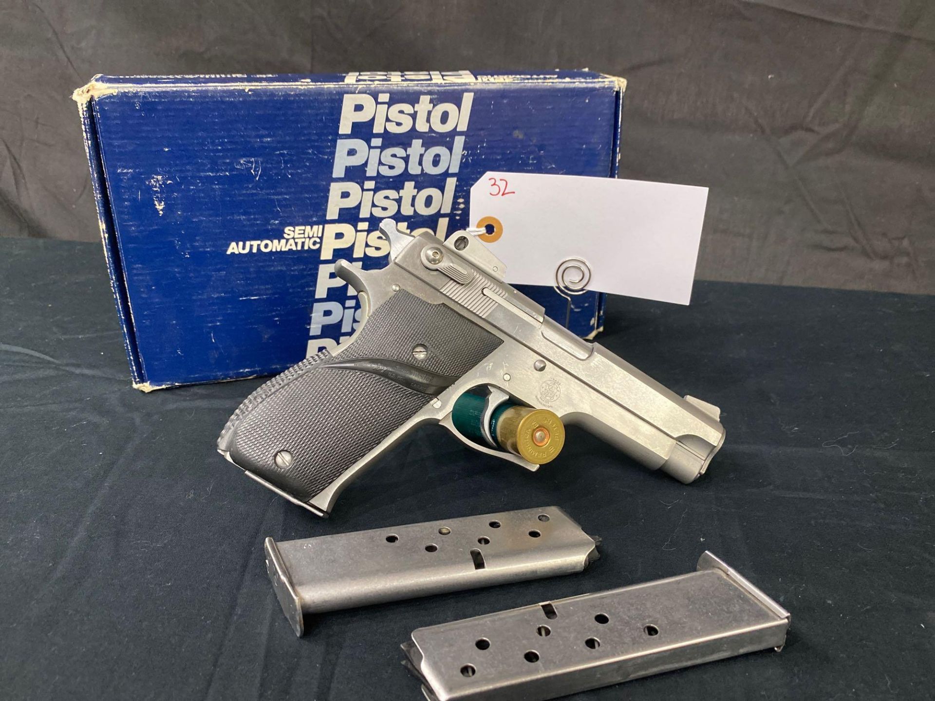 SMITH & WESSON MODEL 639, 9MM, STAINLESS, IN BOX WITH THREE CLIPS. SN#TAR9018 - Image 3 of 3