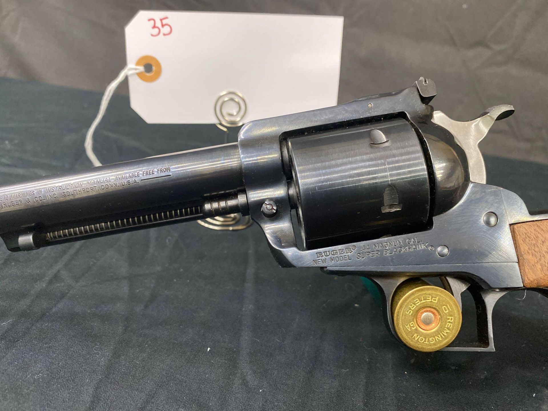 RUGER SUPER BLACK HAWK, 44 MAG, 10" BARREL. SN#83-16519 - Image 2 of 4