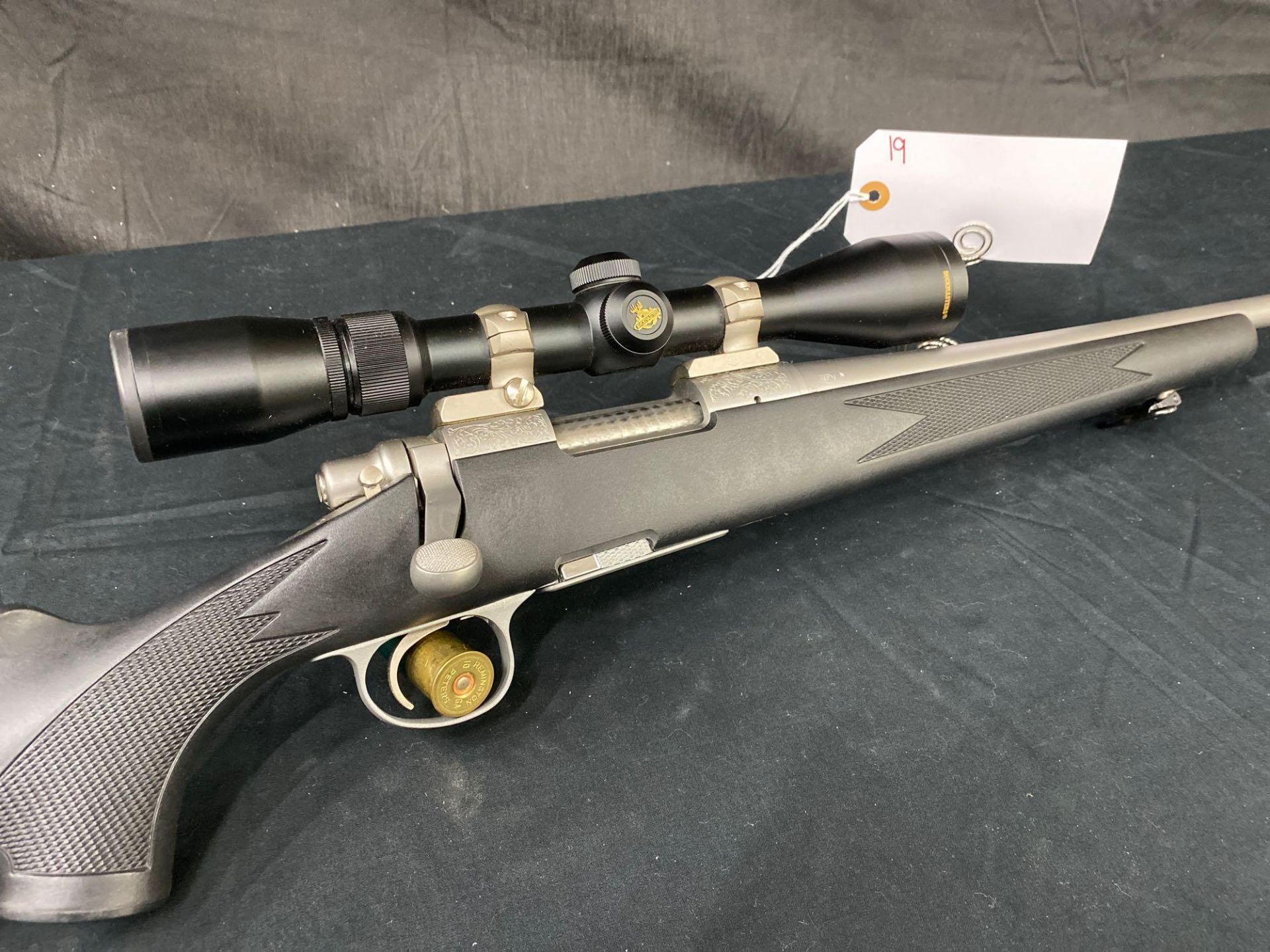 REMINGTON MODEL 700, 260 REM CAL, ENGRAVED, STAINLESS WITH NIKON BUCKMASTER SCOPE. SN#T6233064 - Image 2 of 5