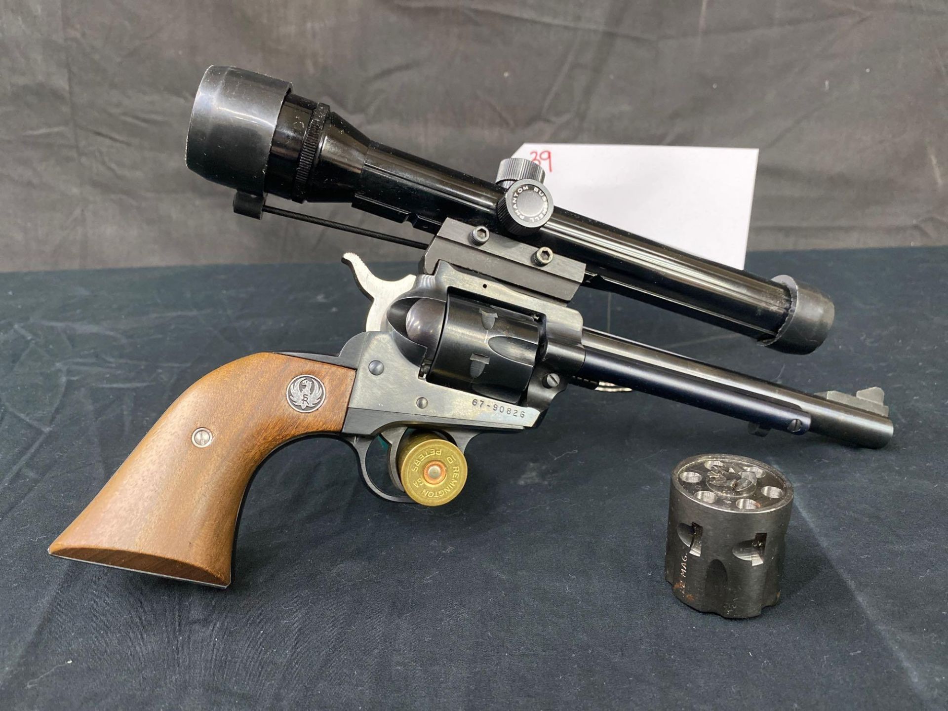 RUGER SINGLE SIX, 22 CAL/22 MAG, WITH BUSHNELL SCOPE. SN#6790826 - Image 2 of 4