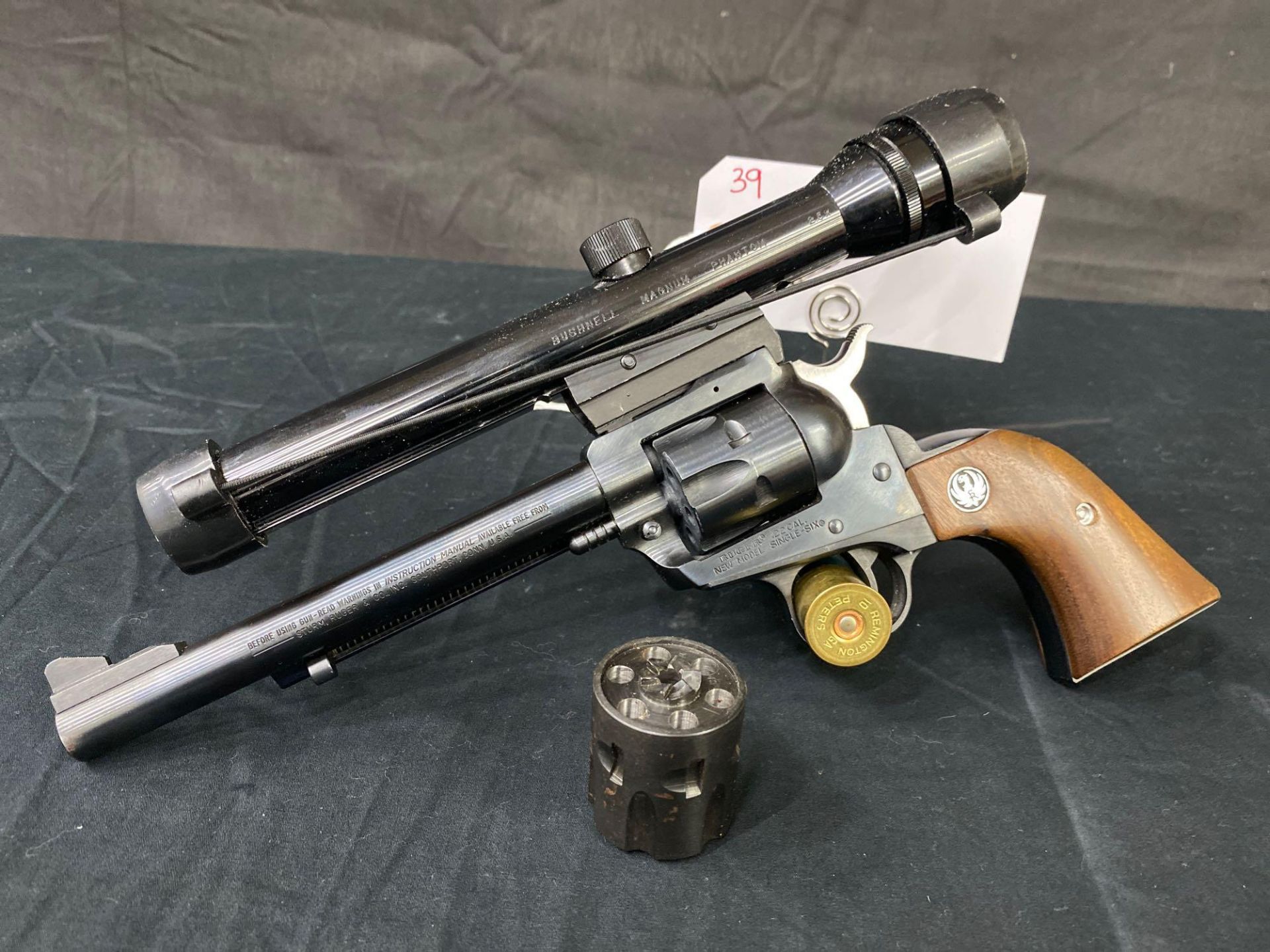 RUGER SINGLE SIX, 22 CAL/22 MAG, WITH BUSHNELL SCOPE. SN#6790826 - Image 3 of 4