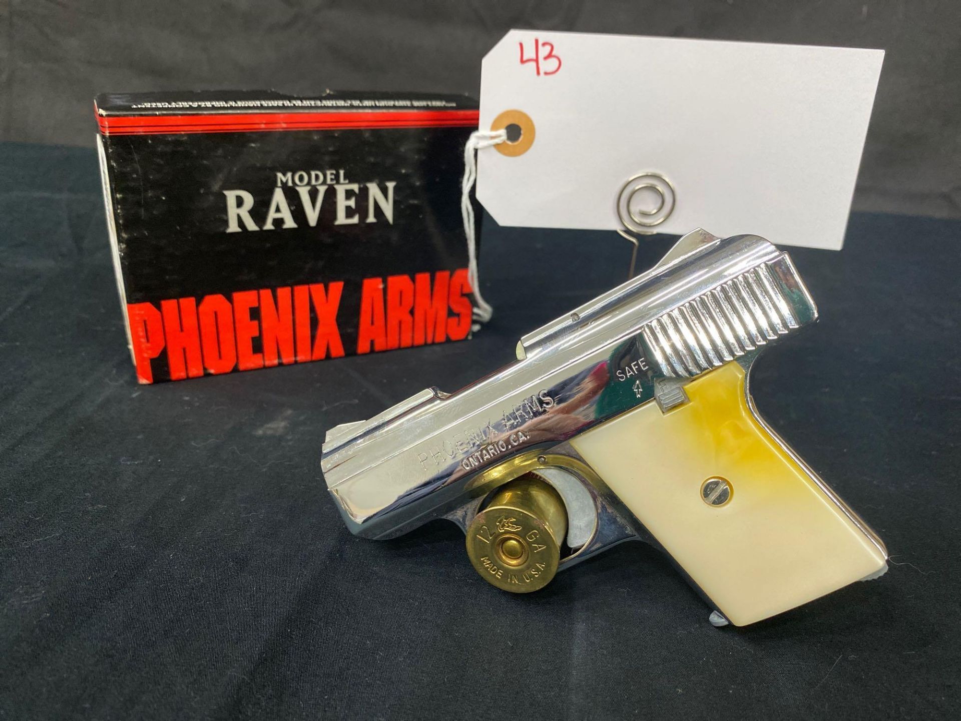 PHOENIX ARMS MODEL RAVEN, 25 ACP, CHROME IN BOX. SN#3223109 - Image 2 of 2