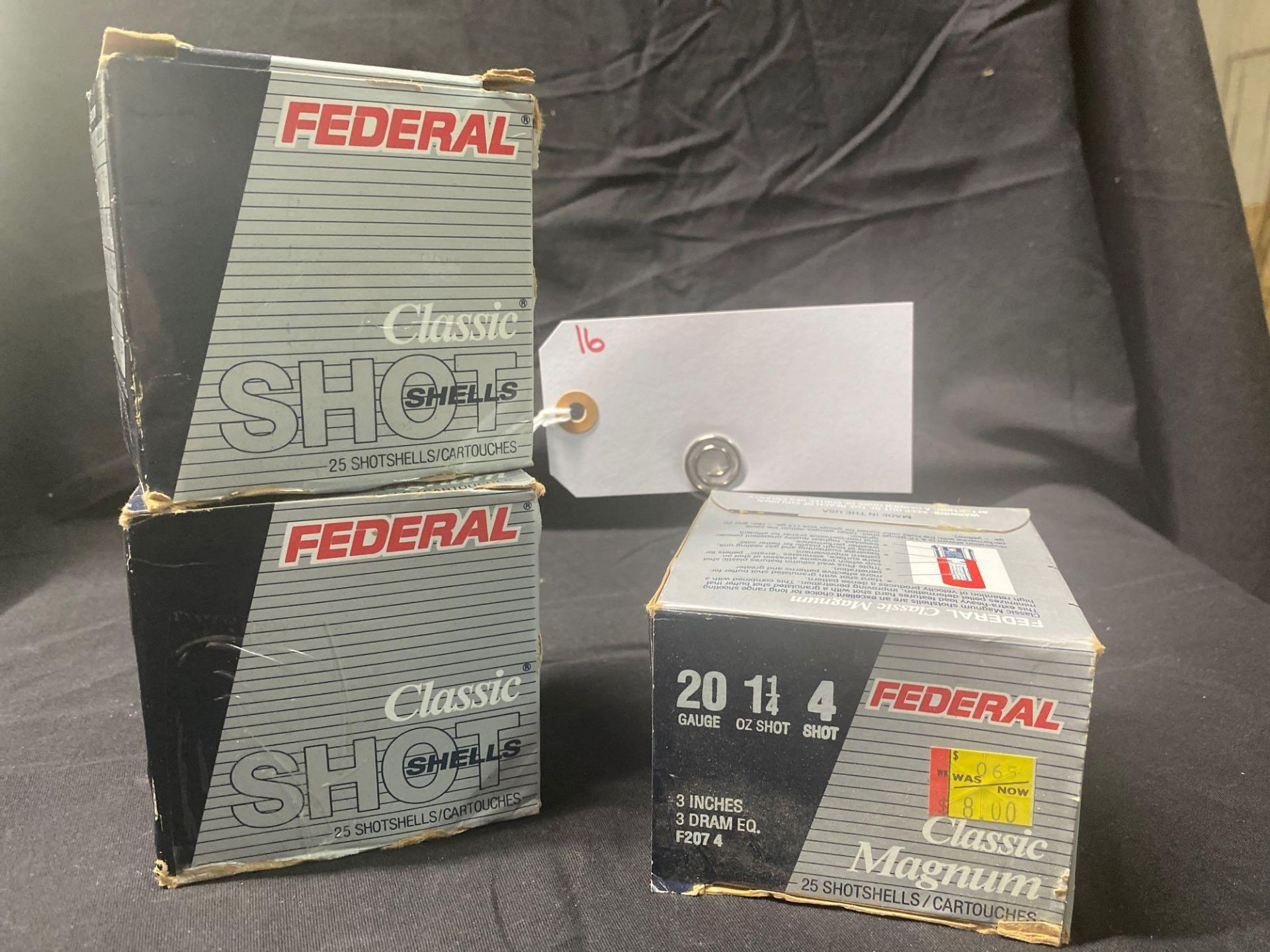 FEDERAL 20 GA, #4 SHOT, 3" MAGNUM (X3)