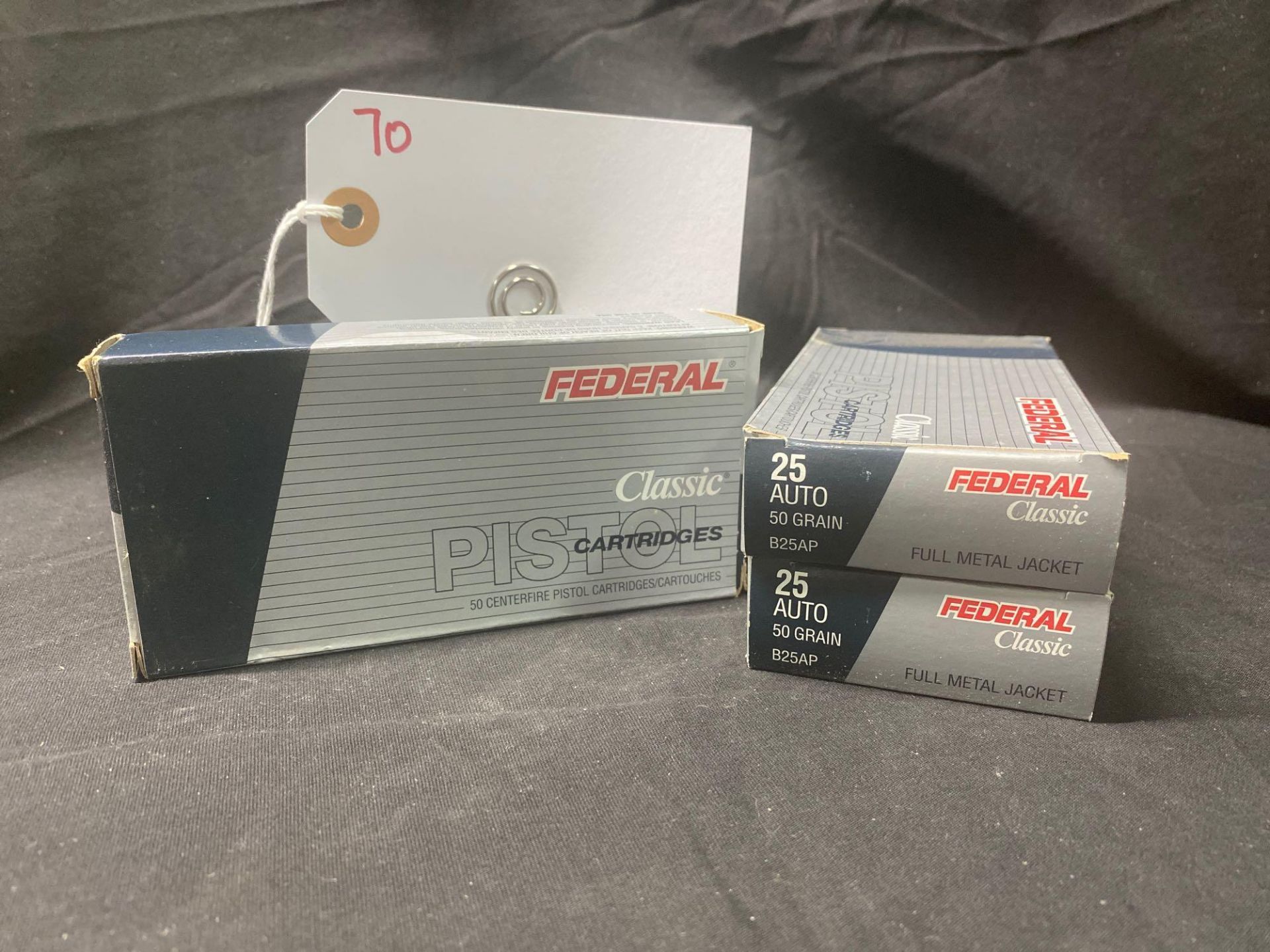 FEDERAL CLASSIC, 25 ACP (X3)