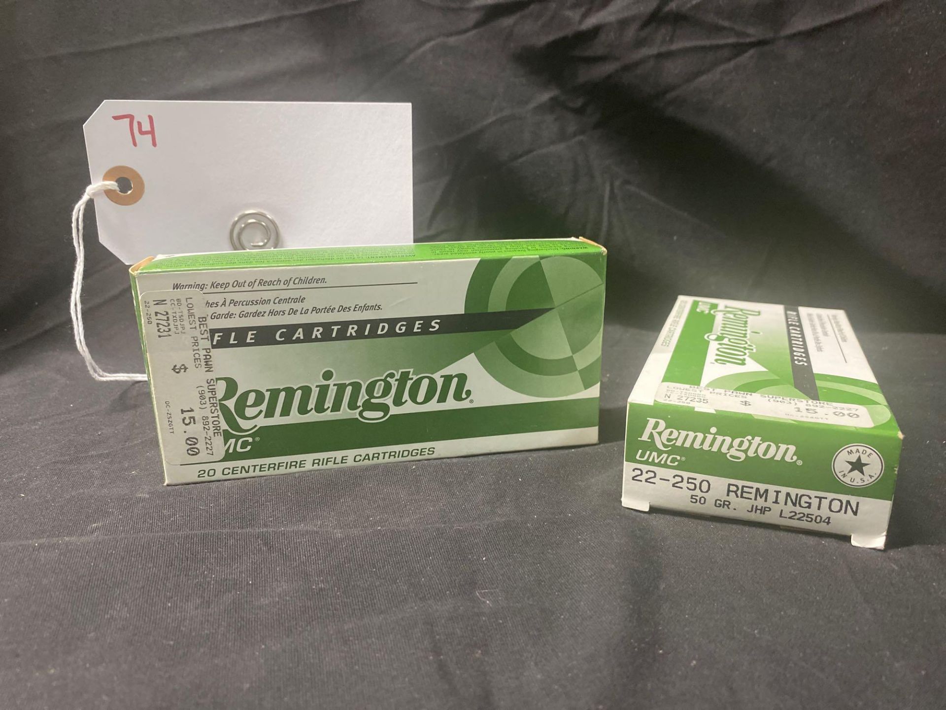 REMINGTON 22-250 CAL, HOLLOW POINT (X2)